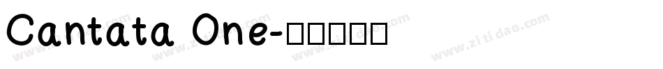 Cantata One字体转换